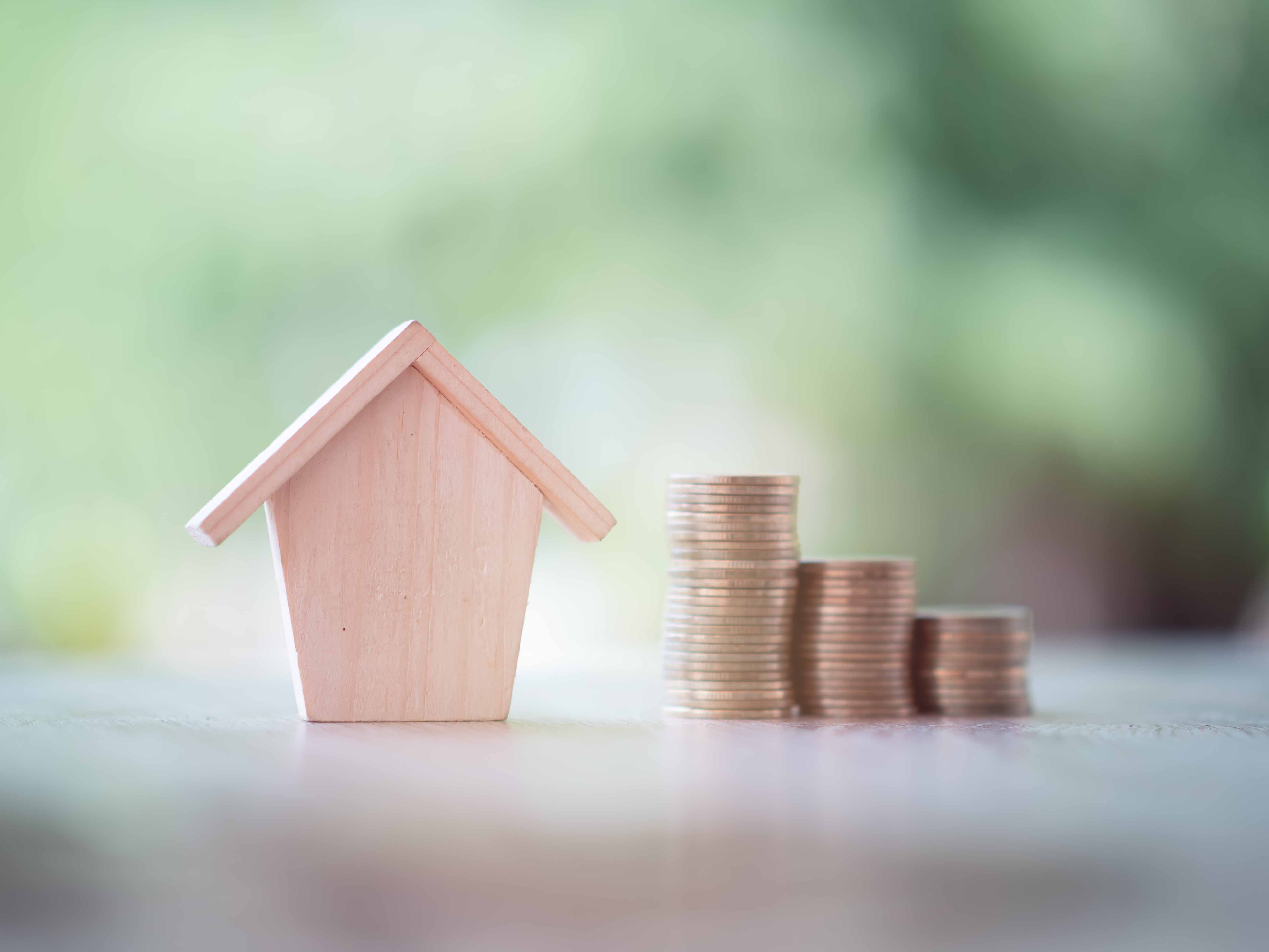 Home-loan-house-coins